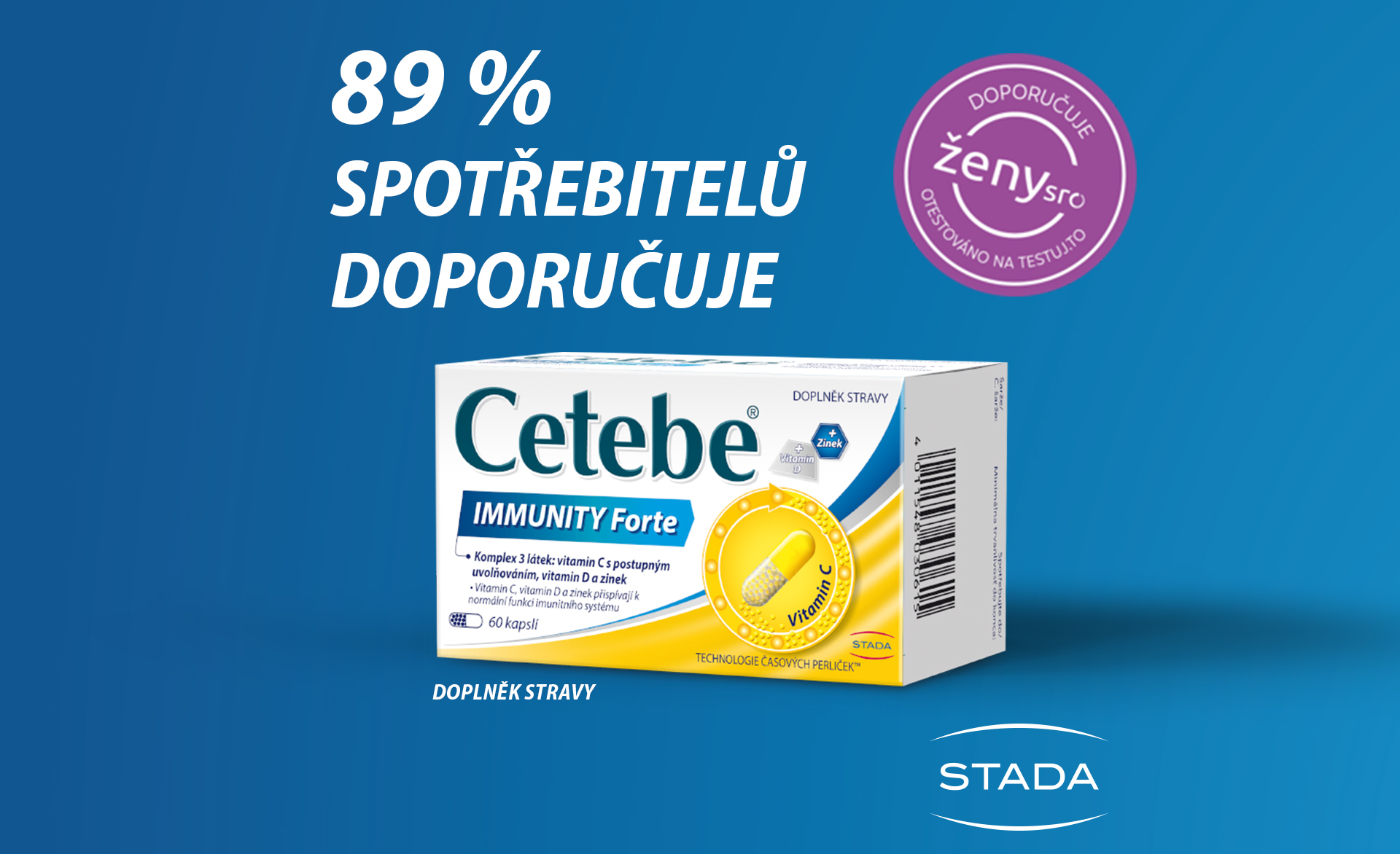Doplněk stravy Cetebe IMMUNITY Forte otestován spotřebiteli s velmi dobrým výsledkem!